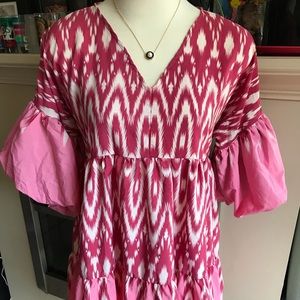 💜SOLD💜Boho baby doll Mini Dress